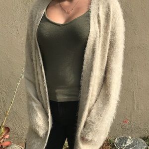 Joseph A. Fuzzy Oversized Cardigan